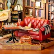 پازل ۳ بعدی خانه مینیاتوری طرح اتاق نشیمن کاترین-Rolife Catherine's Living Room DIY Miniature House DG175