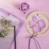 لگو گل طرح رز بنفش روبوتایم-ROKR Purple Rose DIY Bouquet 3D Puzzle AF021
