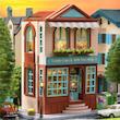 مینی خانه مینیاتوری طرح شیرینی فروشی-Dessert Shop DIY Miniature House Kit | Mini House