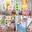 مینی خانه مینیاتوری طرح شیرینی فروشی-Dessert Shop DIY Miniature House Kit | Mini House