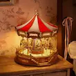 پازل ۳ بعدی موزیکال طرح کاروسل روبوتایم-Rolife Classic Carousel 3D Wooden Puzzle AMC01