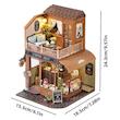 پازل ۳ بعدی طرح کافی شاپ -Coffee Shop DIY Miniature House Kit 