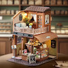 پازل ۳ بعدی طرح کافی شاپ -Coffee Shop DIY Miniature House Kit 