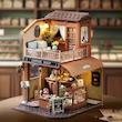 پازل ۳ بعدی طرح کافی شاپ -Coffee Shop DIY Miniature House Kit 