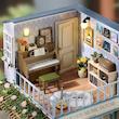 پازل ۳ بعدی کافه کتاب و موسیقی-Garden Music House DIY Dollhouse Kit