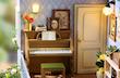 پازل ۳ بعدی کافه کتاب و موسیقی-Garden Music House DIY Dollhouse Kit