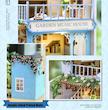 پازل ۳ بعدی کافه کتاب و موسیقی-Garden Music House DIY Dollhouse Kit