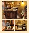 پازل ۳ بعدی طرح کافی شاپ -Coffee Shop DIY Miniature House Kit 