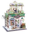 پازل ۳ بعدی تمام چوبی طرح گلفروشی-DIY miniature house flower shop
