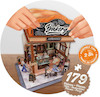 پازل ۳ بعدی تمام چوبی کافه نان-DIY miniature house bakery
