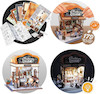 پازل ۳ بعدی تمام چوبی کافه نان-DIY miniature house bakery