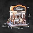 پازل ۳ بعدی تمام چوبی کافه نان-DIY miniature house bakery