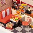 پازل ۳ بعدی رولایف مدل یام یام برگر-Rolife Yum Yum Burgers DIY Miniature House DW010