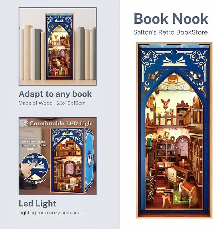 بوک نوک کتابفروشی سالتونز- book nook saltons retro bookstore