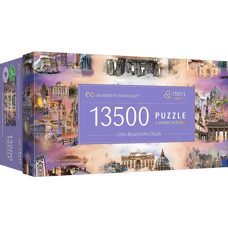 پازل 13500 تکه ترفل طرح شهرهای فراتر از ابرها-Puzzle Prime 13500 pcs. Cities beyond the clouds