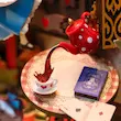 بوک نوک آلیس در سرزمین عجیایب برند روبوتایم-Rolife DIY Book Nook - Fall into Wonder TGB12
