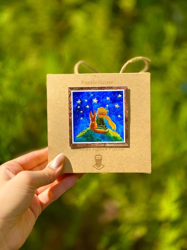 زیر لیوانی پازلی طرح شازده کوچولو