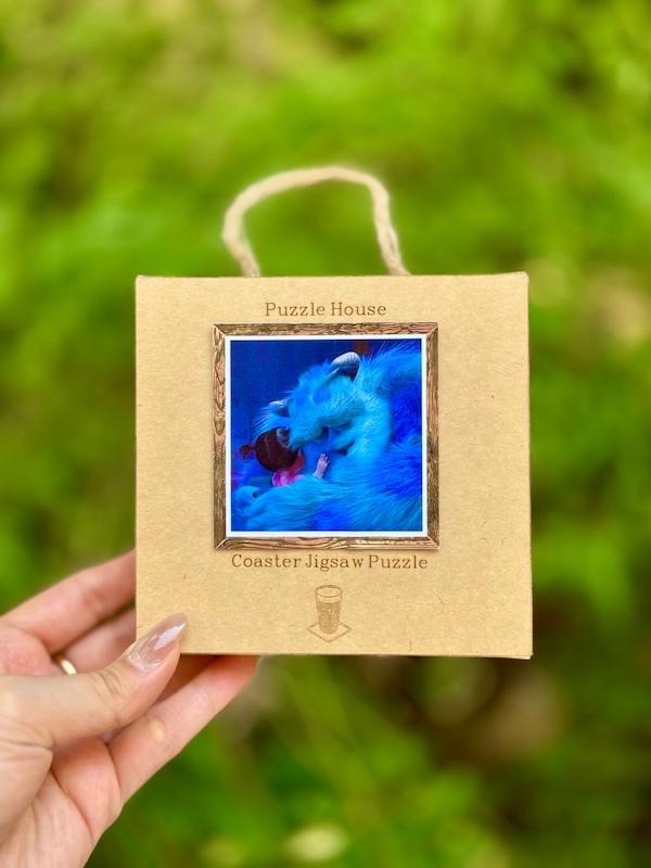 زیرلیوانی پازلی طرح بو‌ و سالیوان