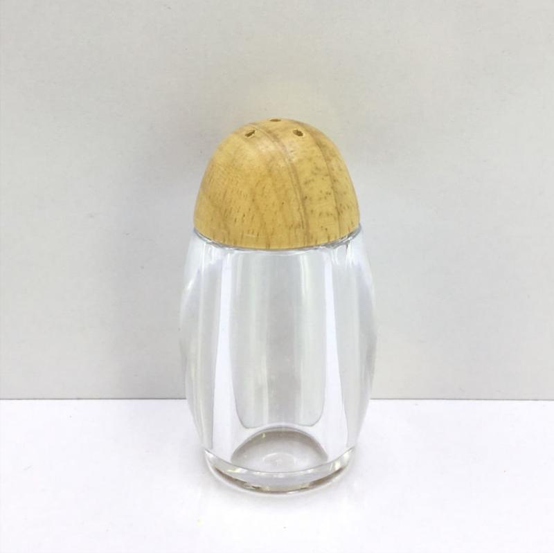  نمکپاش آکرولیک خمره ای درب بامبو کد 8523