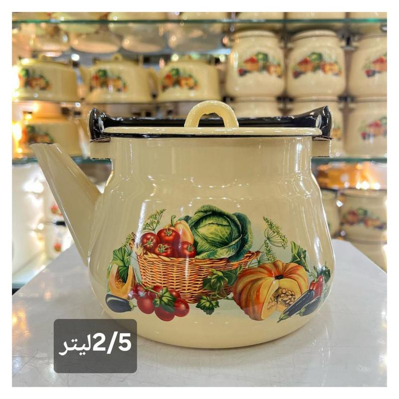 کتری تک لعابی وارداتی 2/5 لیتر کد 203