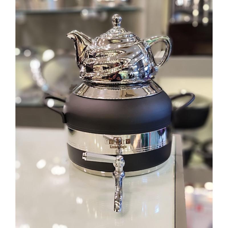 کتری و قوری شیردار نقره ای تی وان تی TY1TY ترکیه