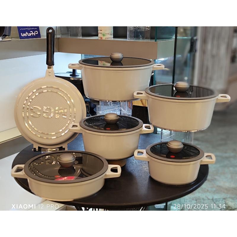 سرویس قابلمه گرانیت 15پارچه MGS 