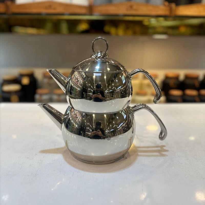 کتری قوری تمام استیل کرکماز کد 104