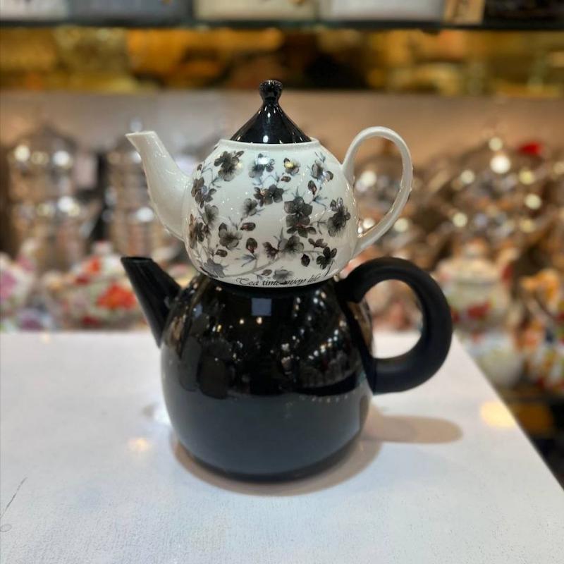 کتری قوری طرح تایلندی برند میس بیتی رنگ مشکی