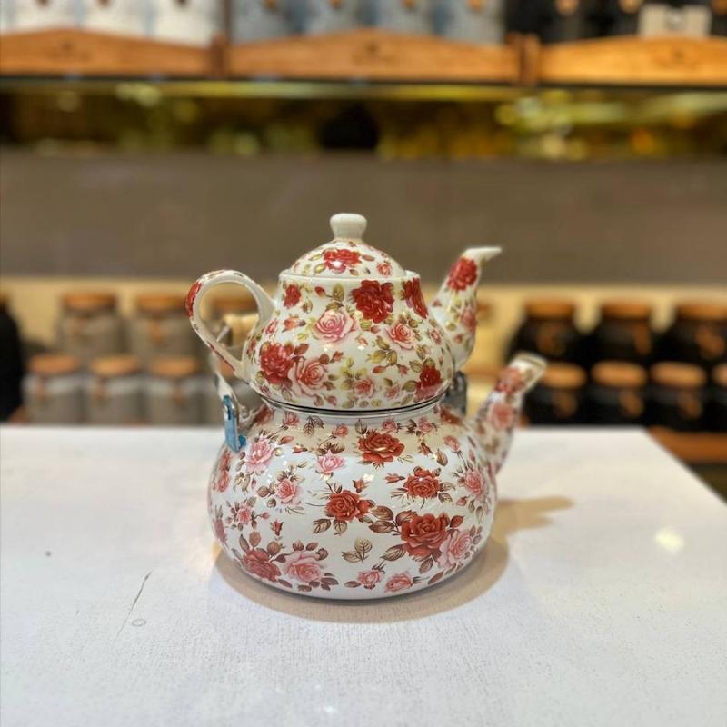 کتری قوری گلدار خارجی کد 501