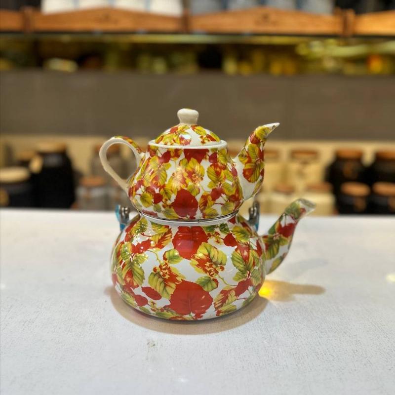 کتری قوری گلدار خارجی کد 506