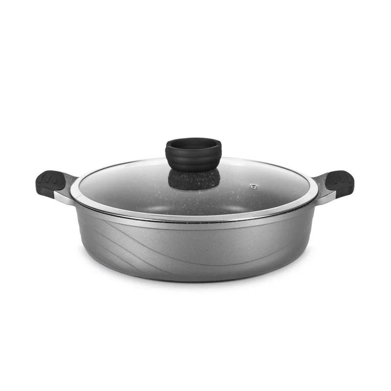 تابه دو دسته سایز 28 بنتاتی Bentati دایکست گرانیتی مدل BN2020