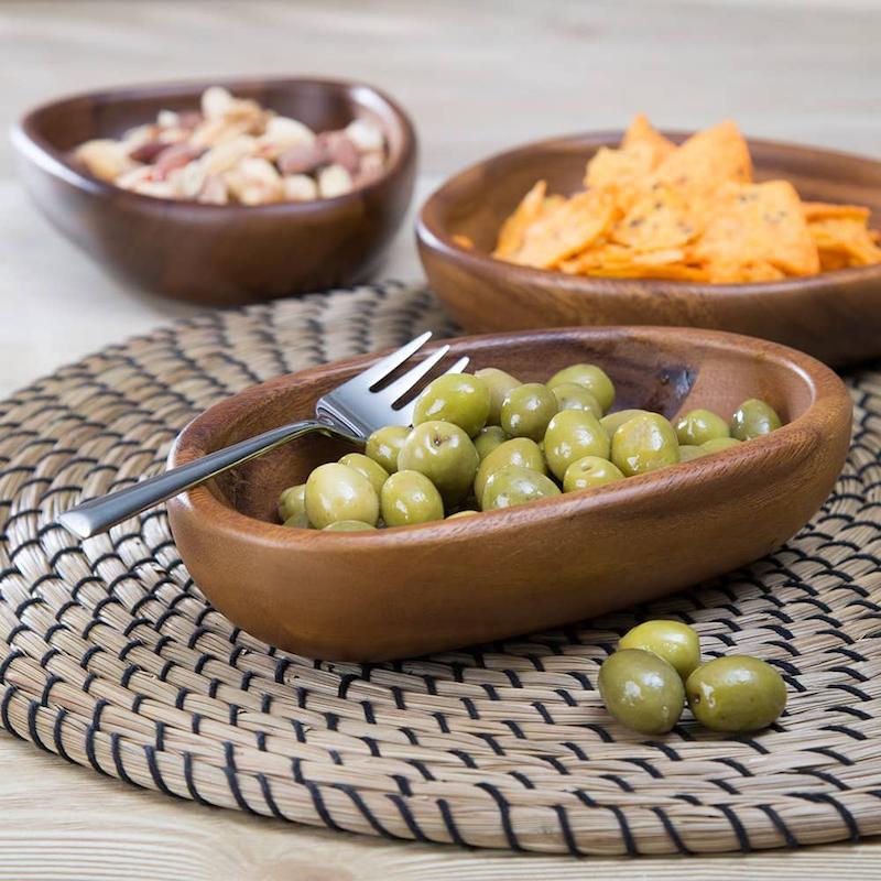 کاسه چوبی بنتاتی Bentati طرح اقاقیا مدل BN1928