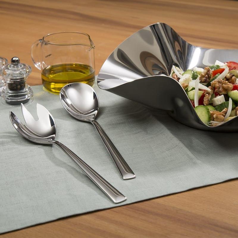 قاشق و چنگال سرو سالاد بنتاتی Bentati طرح (1609) مدل BN1908