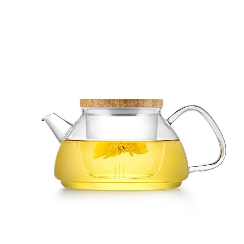 قوری شیشه ای بنتاتی Bentati طرح کلاسیک صافی دار 600 میل مدل BN1680