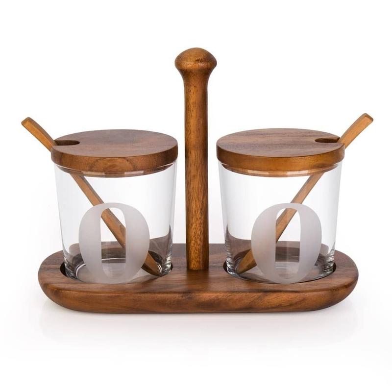 ست ادویه دو تایی بنتاتی Bentati طرح فندق مدل BN1639