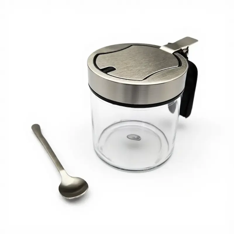 شکر ریز قاشق دار درب استیل کد محصول 1404050