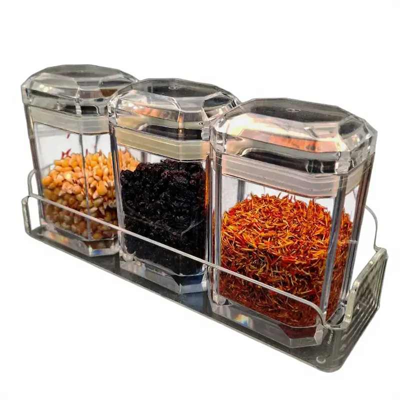 جا ادویه سه عددی 4 پارچه با پایه کد محصول 1404199