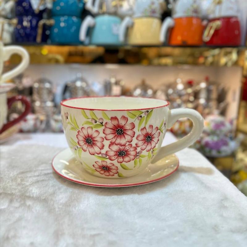 سوپ خوری گل برجسته با دیس وارداتی کد 1003