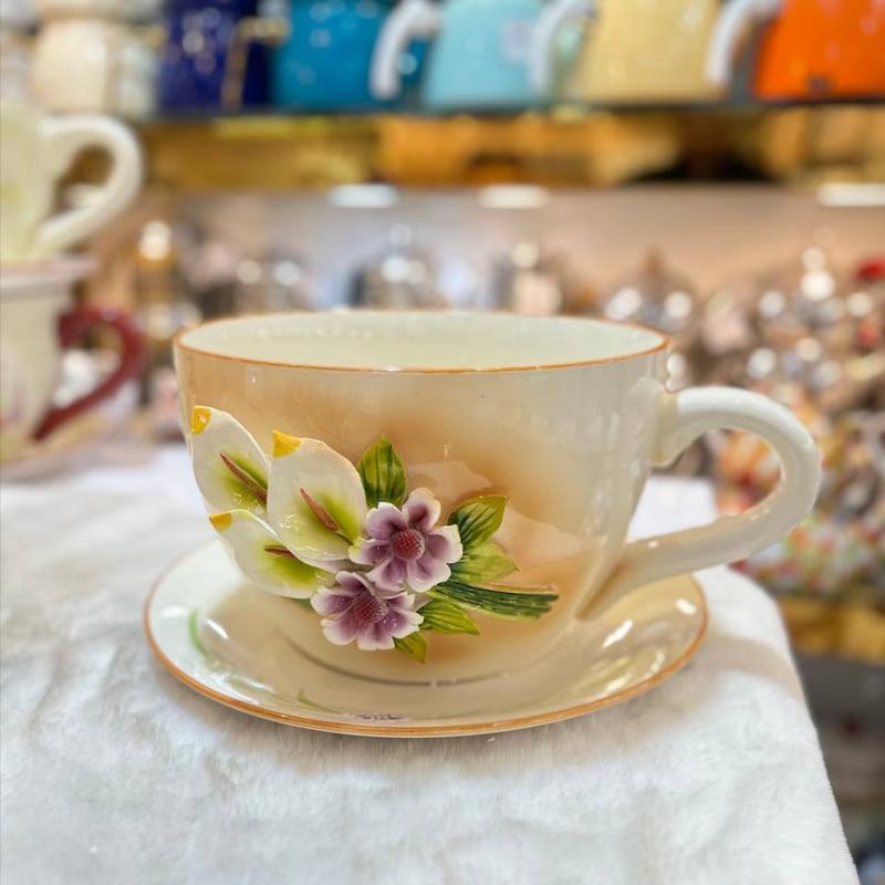 سوپ خوری گل برجسته با دیس وارداتی کد 1006