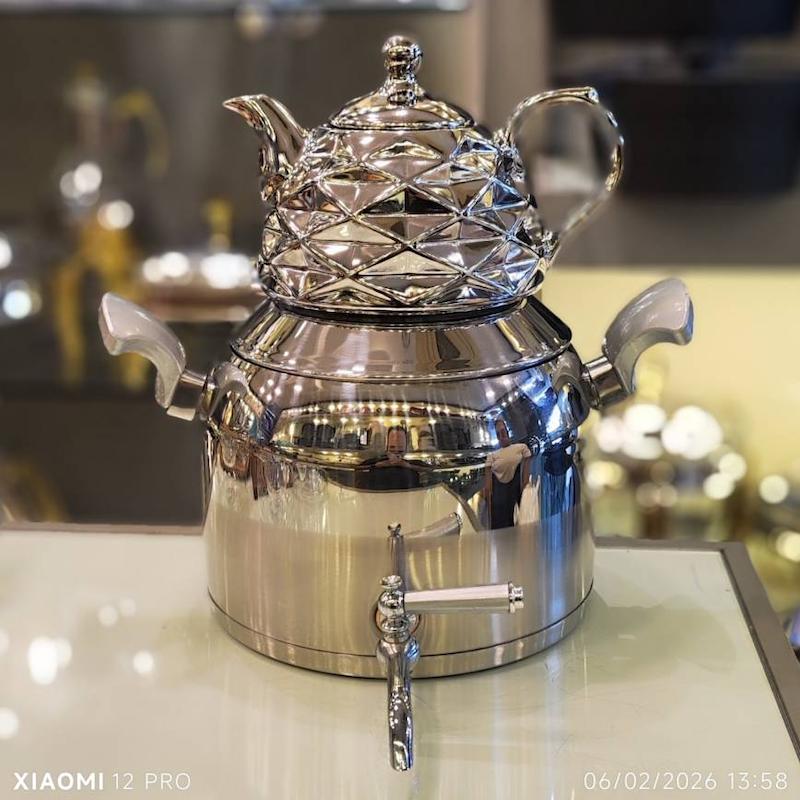 کتری و قوری شیردار 6 لیتر TM