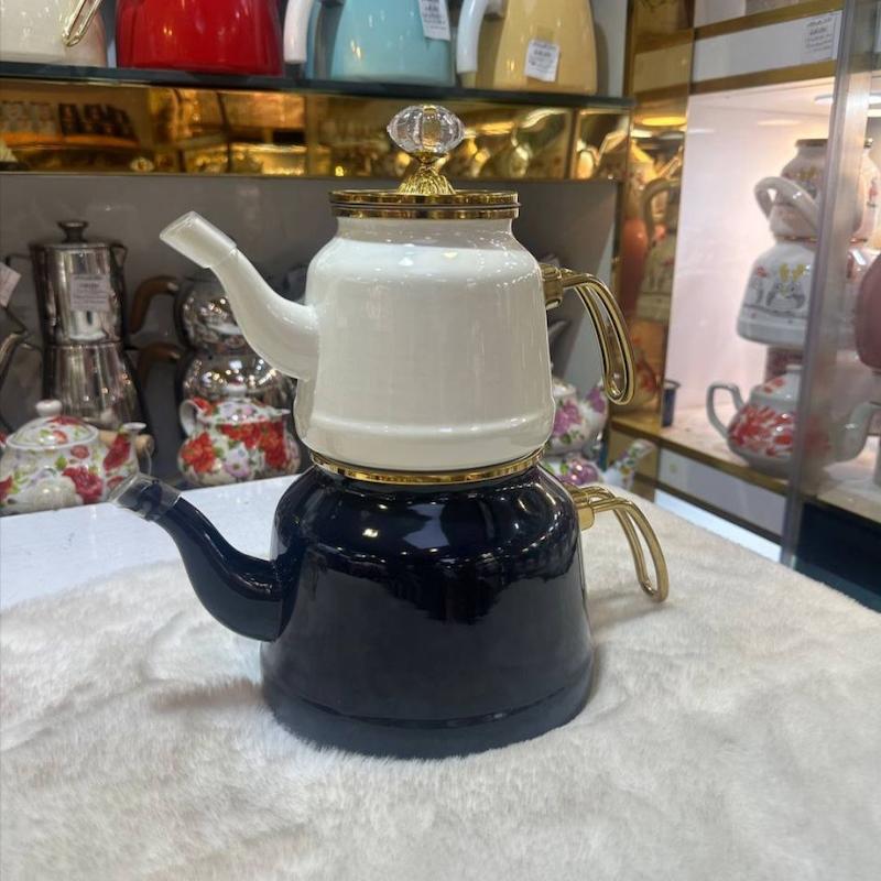 کتری و قوری تمام لعابی  کد 7002