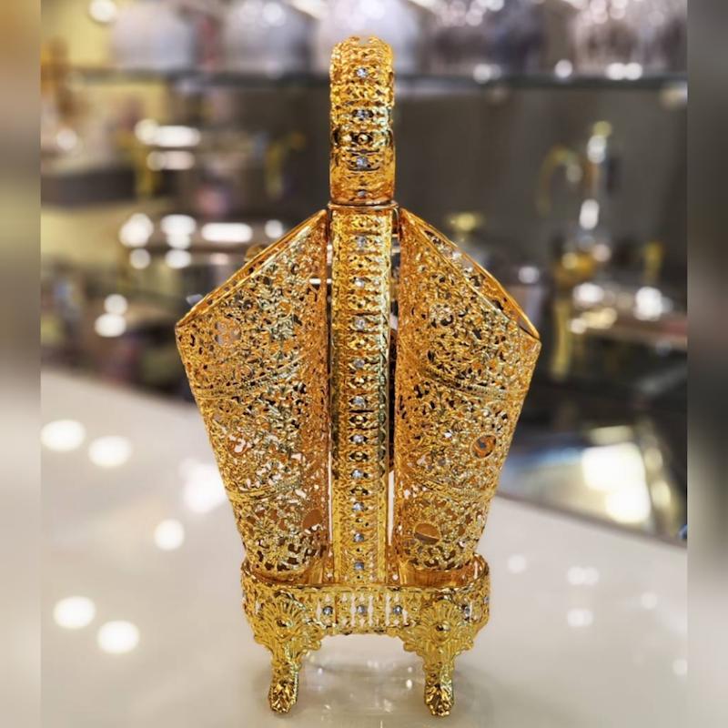 جا قاشق چنگال و کارد چنگال اماراتی تمام طلا 020