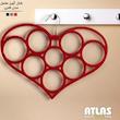 شال آویز مخمل اطلس ATLAS مدل قلبی کد 318
