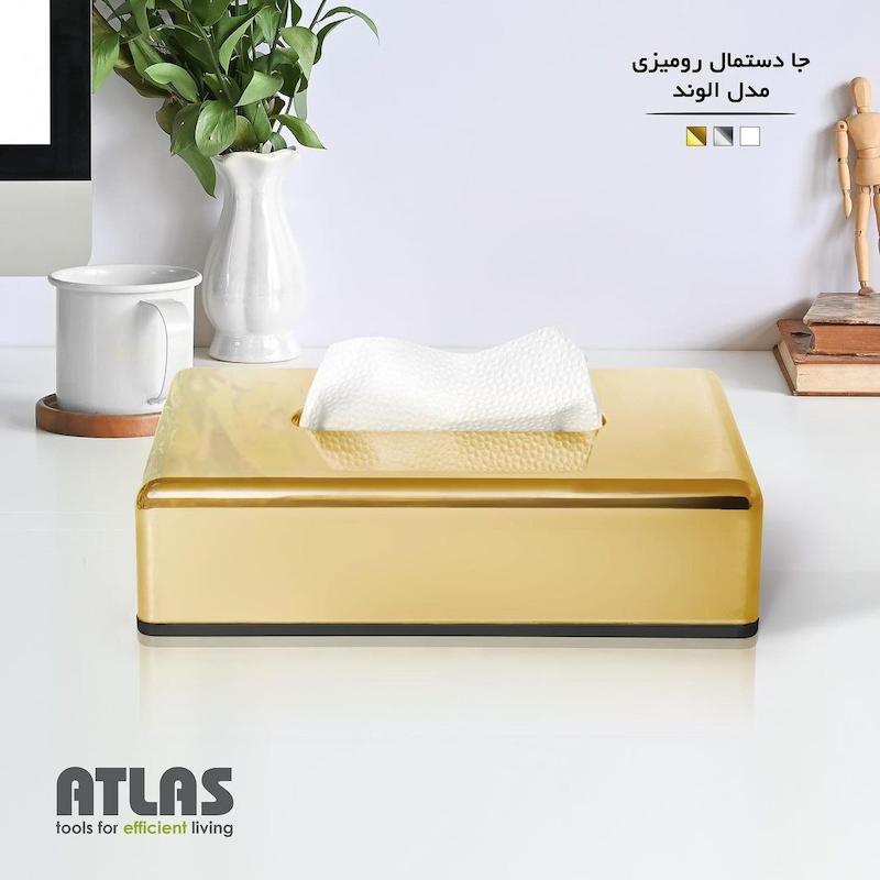جا دستمال رو میزی طلایی اطلس ATLAS مدل الوند کد 152