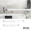 میله کشویی آلومینیوم بزرگ اطلس ATLAS سایز 240 در 140 کد 568