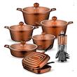 سرویس قابلمه گرانیت 18 پارچه رویال Royal مدل دیاموند دو رو گرانیت