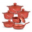 سرویس قابلمه گرانیت 11 پارچه رویال Royal مدل فورج دو رو گرانیت