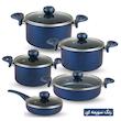 سرویس قابلمه گرانیت 10 پارچه رویال Royal مدل فلوریا دو رو گرانیت