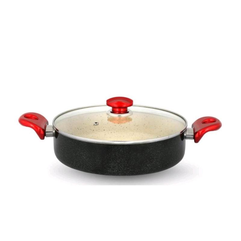 تابه گرانیت دودسته رویال Royal دو رو گرانیت داماس سایز 20