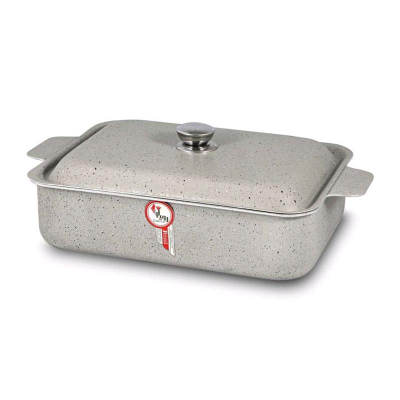 تابه فر مستطیل رویال Royal مدل دو رو گرانیت فونیکس سایز 38×28